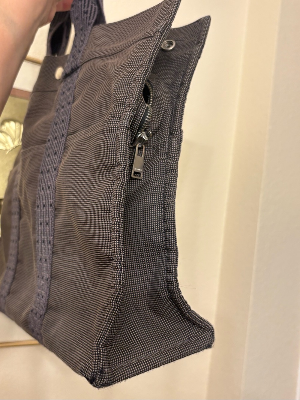 Hermes Canvas Tote Herline MM - Picture 7 of 14